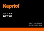 Kapriol DUSTY1000 Manufacturer'S Instruction And Information preview