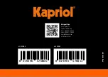 Preview for 68 page of Kapriol DUSTY1000 Manufacturer'S Instruction And Information