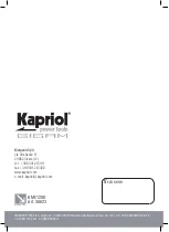 Preview for 36 page of Kapriol GIGAM KME 1200 Manual
