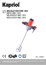 Kapriol KME 1600 Manual preview