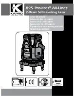 Kapro 895 Prolaser All-Lines User Manual предпросмотр