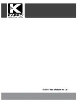 Preview for 85 page of Kapro 895 Prolaser All-Lines User Manual