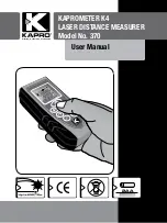 Kapro KAPROMETER K4 370 User Manual предпросмотр