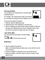 Предварительный просмотр 18 страницы Kapro KAPROMETER K4 370 User Manual