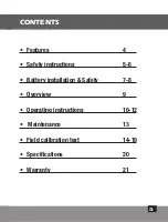 Preview for 3 page of Kapro Prolaser 852 User Manual