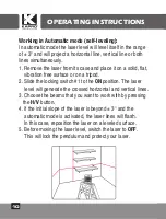 Preview for 10 page of Kapro Prolaser 852 User Manual