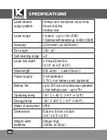 Preview for 20 page of Kapro Prolaser 852 User Manual