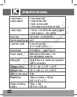 Preview for 24 page of Kapro Prolaser 883 GREEN User Manual