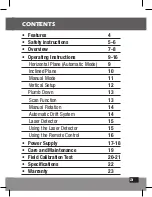 Preview for 3 page of Kapro Prolaser Electrota 8991 User Manual