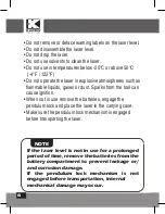 Preview for 6 page of Kapro Prolaser Electrota 8991 User Manual