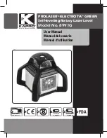 Kapro PROLASER ELECTROTA GREEN 8991G User Manual preview