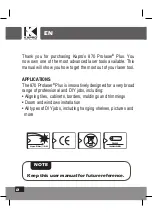 Preview for 2 page of Kapro Prolaser Plus 870 User Manual