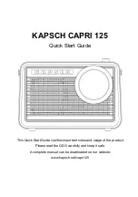 Preview for 2 page of KAPSCH CAPRI 125 Quick Start Manual