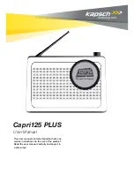 Preview for 1 page of KAPSCH Capri125 PLUS User Manual