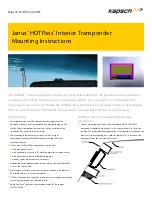 KAPSCH Janus HOTPass Mounting Instructions preview