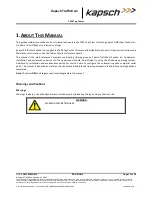 Preview for 13 page of KAPSCH T600 Operator And  Maintenance Manual