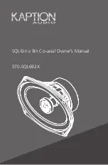 Kaption Audio 570-sql692x Manual предпросмотр