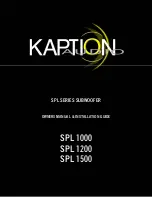 Kaption Audio SPL 1000 Owner'S Manual And Installation Manual preview