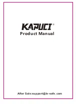 KAPUCI BGX-X1-45PMAZ Product Manual preview