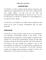 Preview for 2 page of KAR-TECH MCT242 Operation