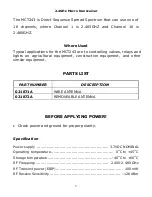 Preview for 3 page of KAR-TECH MCT243 Manual