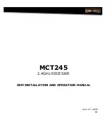 KAR-TECH MCT245 Installation And Operation Manual preview