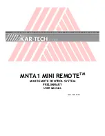 Preview for 1 page of KAR-TECH MNTA1 MINI REMOTE User Manual