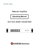 Karak Electronics KUT-NA 130 Operating Manual preview