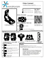 Preview for 1 page of Karakoram Prime Connect Assembly And Use Instructions