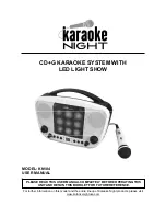 Предварительный просмотр 1 страницы Karaoke Night KN104 User Manual