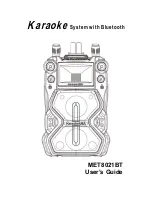 Предварительный просмотр 1 страницы Karaoke USA MET8021BT User Manual