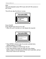 Preview for 9 page of Karaoke USA SD516 User Manual