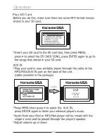 Preview for 13 page of Karaoke USA SD516 User Manual