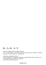 Preview for 12 page of Karat K-17920X Installation And Care Manual