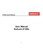 Preview for 1 page of KARBONN K106s User Manual