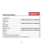 Preview for 3 page of KARBONN K106s User Manual