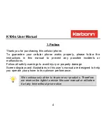 Preview for 4 page of KARBONN K106s User Manual