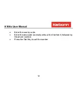 Preview for 12 page of KARBONN K106s User Manual