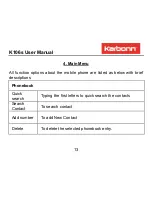 Preview for 13 page of KARBONN K106s User Manual