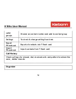 Preview for 14 page of KARBONN K106s User Manual