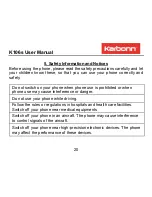 Preview for 20 page of KARBONN K106s User Manual