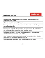 Preview for 21 page of KARBONN K106s User Manual