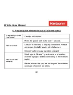 Preview for 22 page of KARBONN K106s User Manual