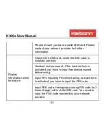 Preview for 23 page of KARBONN K106s User Manual