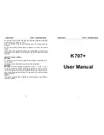 KARBONN K707plus User Manual preview