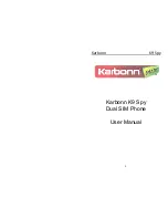 Preview for 3 page of KARBONN K9 SPY User Manual