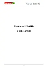 KARBONN Titanium S200 HD User Manual preview