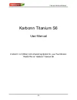 KARBONN Titanium S6 User Manual preview