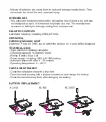 Preview for 2 page of Karce KC-540 Operating Instructions Manual