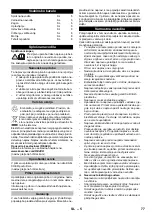 Предварительный просмотр 77 страницы Kärcher 1.081-140.0 Original Instructions Manual